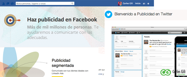 Ejemplo Publicidad Online en Redes Sociales